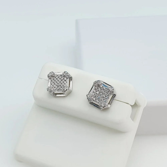 - "925 Sterling Silver Cubic Zirconia Earrings, U19254833 - Picture 9 of 11